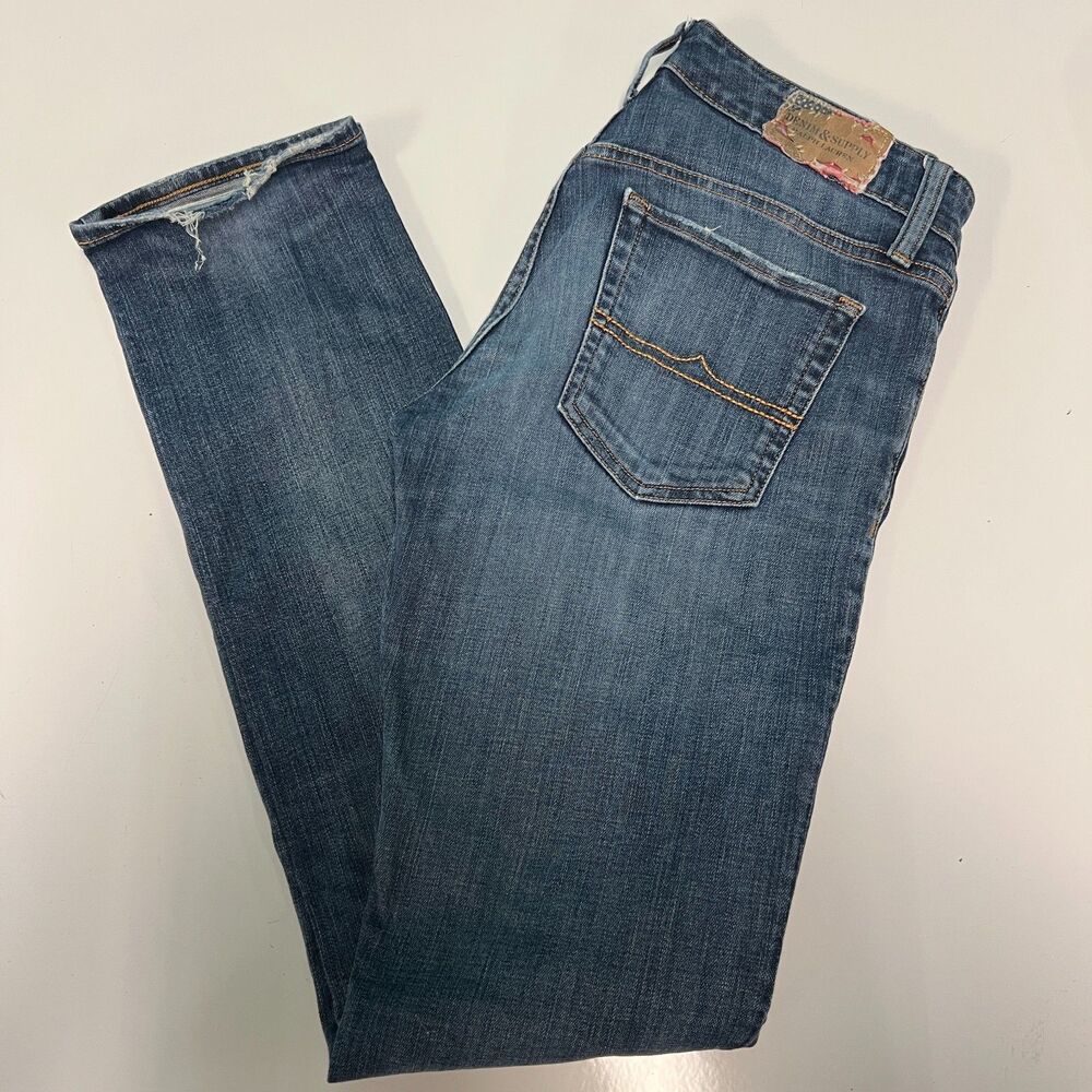 Denim & Supply Ralph Lauren Jeans Womens 30/32 Blue Straight Leg Jeans Dark Wash